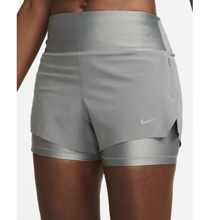Шорты женские Nike Dri-Fit Swift 2-In-1-Laufshorts Grey DX1029-084