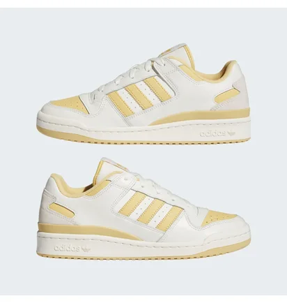 Кросівки чоловічі Adidas Forum Low Cl Shoes White/Yellow IG3780