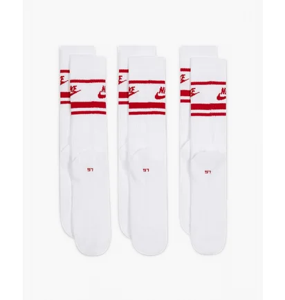 Носки унисекс Nike U Nk Nsw Everyday Essential Cr White (3 пары) DX5089-102