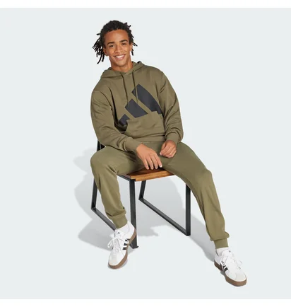 Худи мужское Adidas Essentials Big Logo French Terry Olive JE8892