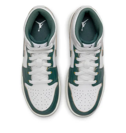 Кроссовки детские Air Jordan 1 Mid Se White/Grey FQ8088-103