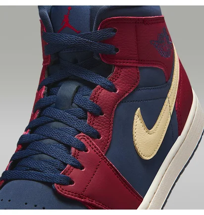 Кросівки чоловічі Air Jordan 1 Mid Se Blue/Bordo IO7449-600