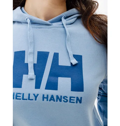 Худи женское Helly Hansen Logo Hoodie Light Blue 33978-627