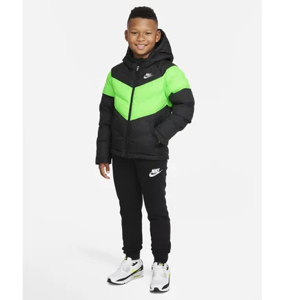 Пуховик дитячий Nike U NSW SYNTHETIC FILL JACKET Black/Green CU9157-016