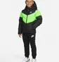 Пуховик дитячий Nike U NSW SYNTHETIC FILL JACKET Black/Green CU9157-016