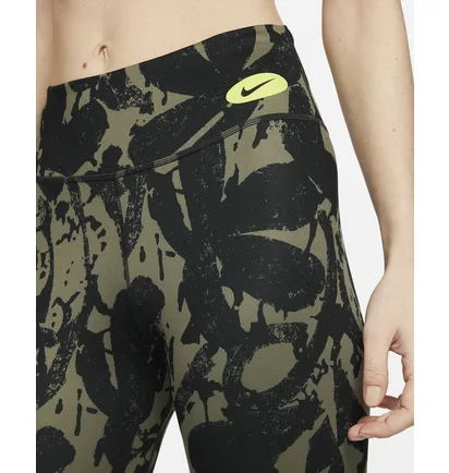 Леггинсы женские Nike One Luxe Icon Clash Green Dm7623-010