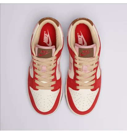 Кросівки жіночі Nike Dunk Low Prm White/Red FB7910-600