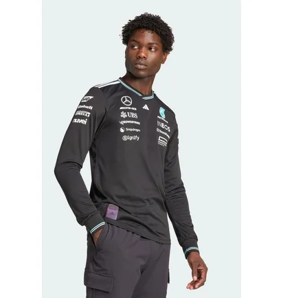 Лонгслів чоловічий Adidas Mercedes - Amg Petronas Formula One Team Driver Authentic Black JW5359
