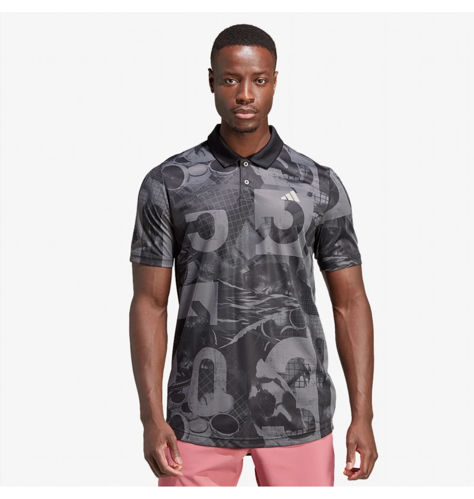 ᐉ Поло мужское Adidas Club Graphic Polo Grey HS3242 - купить в