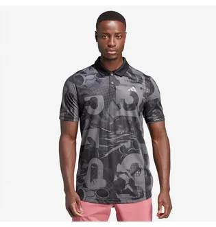 Поло чоловіче Adidas Club Graphic Polo Grey HS3242