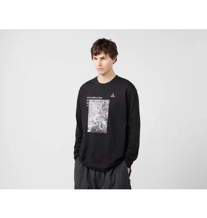Лонгслів чоловічий Nike Acg Forest Long Sleeve T-Shirt Black FN7318-010