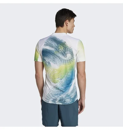 Футболка чоловіча Adidas Tennis Printed Aeroready Freelift Pro Multi IK7110