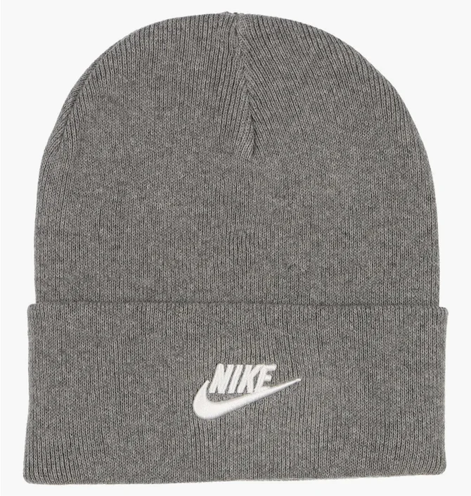 Шапка унисекс Nike Tall Cuff Futura Beanie Grey FB6528-091