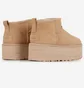 Угги женские UGG Classic Ultra Mini Platform Beige 1135092-DRI