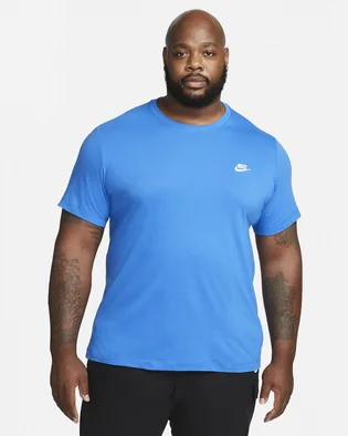 Футболка мужская Nike T-Shirt Sportswear Club Light Blue AR4997-403