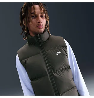 Жилетка мужская Nike Sportswear Club Sf Club Puffer Vest Olive IB2977-355