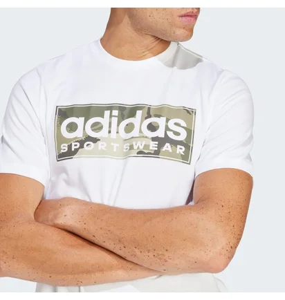 Футболка чоловіча Adidas Camo Linear Graphic White IN6473