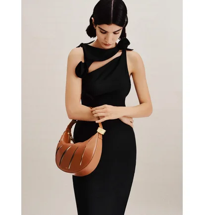 Сумка жіноча JW PEI Jana Hollow Out Shoulder Bag Brown BB2023BG78417JWP