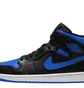 Кроссовки мужские Air Jordan 1 Mid Black/White/Hyper Royal 554724-068