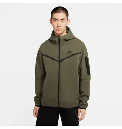 Толстовка чоловіча Nike Sportswear Tech Fleece Olive CU4489-380