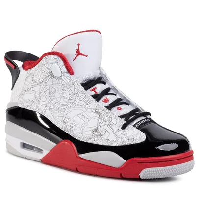Кроссовки мужские Air Jordan Dub Zero White/Varsity Red/Neutral Grey/Black 311046-116