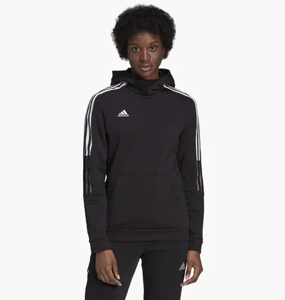 Кофта женская Adidas Tiro 21 Sweat Hoodie Black Gm7329