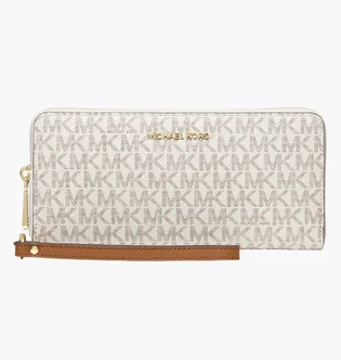 Кошелек женский Michael Kors Large Logo Beige 32F1GJ6E7B-VANILLA-18537