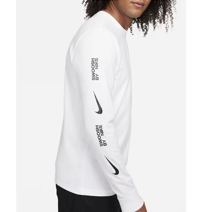Лонгслів чоловічий Nike Sportswear Long-Sleeve T-Shirt White FJ1119-100
