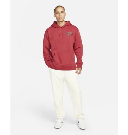 Худи унисекс Nike Sb Icon Red CW7064-690