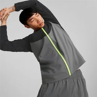 Куртка мужская Puma Reflective Printed Woven Running Jacket Grey/Black 522409-15