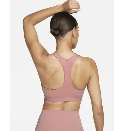 Топ женский Nike Swoosh Medium Support Pink FB4124-618