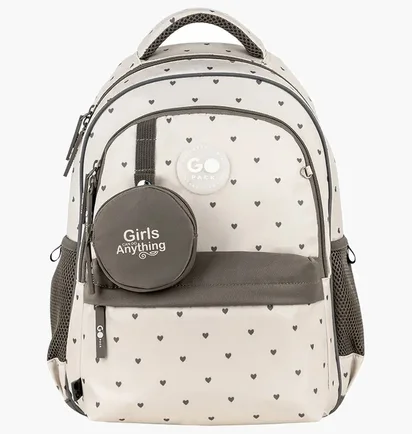 Рюкзак детский GoPack Beige Polka Dots Beige GO26-182M-3