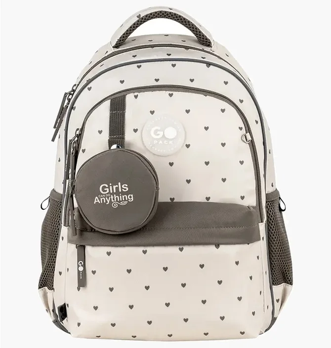 Рюкзак детский GoPack Beige Polka Dots Beige GO26-182M-3