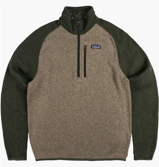 Кофта чоловіча Patagonia Better Sweater 1/4 Zip Brown/Green 25523-SBDY