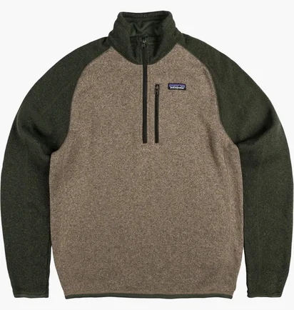 Кофта мужская Patagonia Better Sweater 1/4 Zip Brown/Green 25523-SBDY