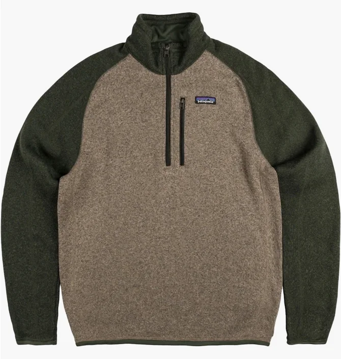 Кофта мужская Patagonia Better Sweater 1/4 Zip Brown/Green 25523-SBDY