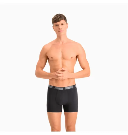 Трусы мужские Puma Basic Boxer (2 шт) Black/Grey 906823-05