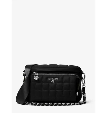 Сумка жіноча Michael Kors Slater Medium Quilted Leather Sling Pack Black 30R3S04M6I-BLACK-57432
