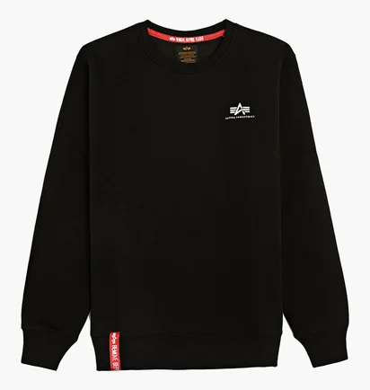 Свитшот мужской Alpha Industries Basic Sweater Small Logo Black 188307-03