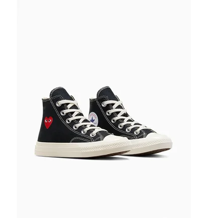 Кеди дитячі Converse X Comme Des Garçons Single Heart Chuck 70 Black A08802C