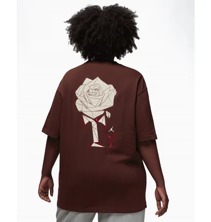Футболка женская Air Jordan X Teyana Taylor Vintage T-Shirt Brown FB2640-227
