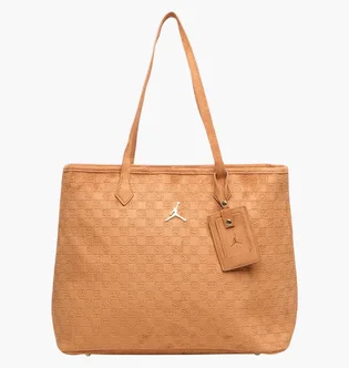 Сумка жіноча Air Jordan Suede Monogram Tote Brown LM9206-X6X