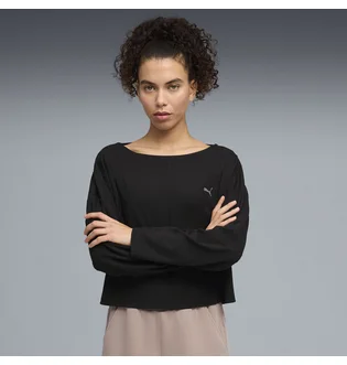 Лонгслів жіночий Puma Cloudspun Rib Black 528675-01