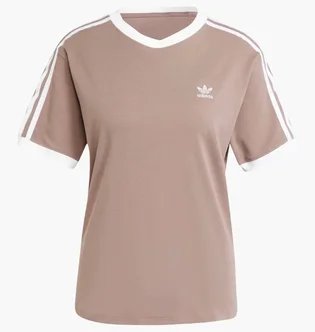 Футболка женская Adidas Originals 3-Stripes Brown JD4570