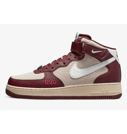 Кросівки чоловічі Nike Air Force 1 Mid Red/Beige Do7045-600