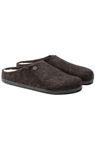 Тапочки чоловічі Birkenstock Zermatt Shearling Wool Felt Slippers Black 1016570