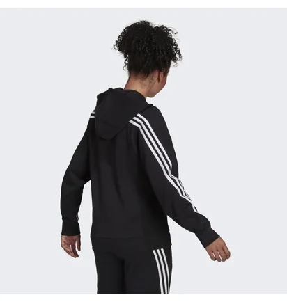 Худи женское Adidas Sportswear Future Icons 3-Stripes Hooded Track Top Black H57287