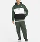 Худи мужское Nike Club Fleece MenS French Terry Color-Blocked Hoodie Green FB7415-323