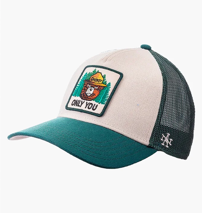 Кепка унисекс American Needle Smokey Bear Valin Green/White SMU679A-SBEAR