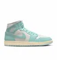 Кроссовки женские Air Jordan 1 Retro Mid Turquoise/White BQ6472-132